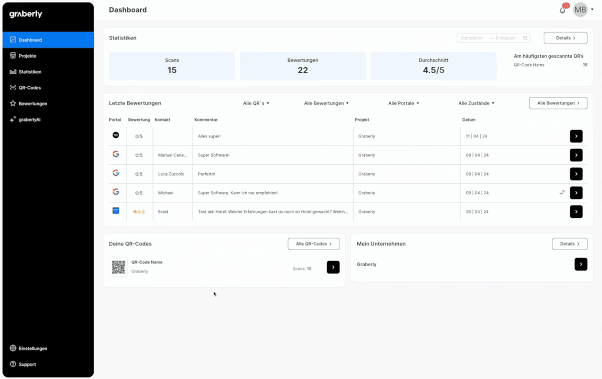 Graberly - Review Management System